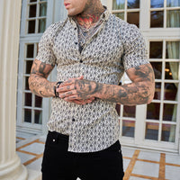 Sommerliches Slim-Fit Herrenhemd mit Print