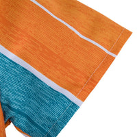 Gestreiftes Herren Kurzarm Hemd im Vintage Design aus Baumwolle