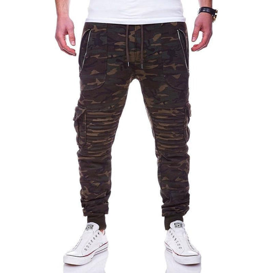 Sportliche Herren-Jogginghose mit Cargotaschen und gerippter Struktur - Brant