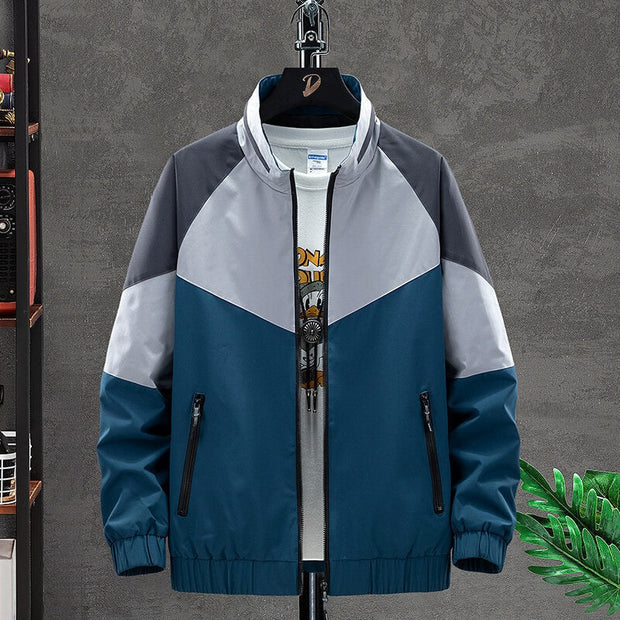 Sportjacke mit Farbblock-Reißverschluss - Axton