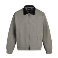 Herrenjacke in Wildlederoptik mit Druckknopfverschluss - Ernesto