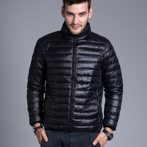 Leichte Herren-Steppjacke mit Kapuze und Reißverschluss - Tidus