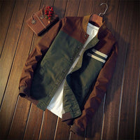 Lässige Herrenjacke im zweifarbigen Design - Nael