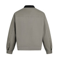 Herrenjacke in Wildlederoptik mit Druckknopfverschluss - Ernesto