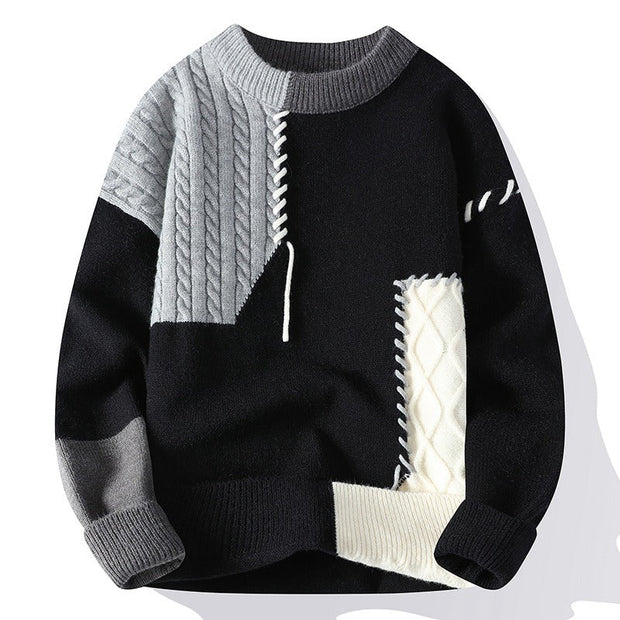 Patchwork-Pullover-Mann - Renloch