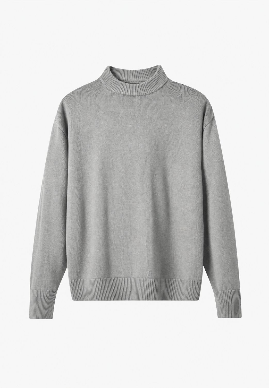 Wollpullover mit Rollkragen und Rippbündchen – Benoît