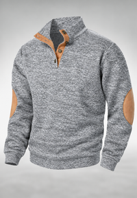 Herrenpullover mit Rollkragen und Knöpfen – James