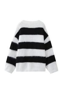 Oversize-Pullover für Damen mit Rundhalsausschnitt und überschnittenen Schultern – Hanna