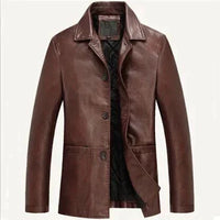 Herren Lederjacke Premium Kunstleder zeitlos - Conrad