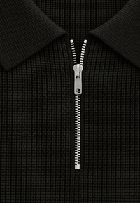 Strickpullover mit Polokragen und Reißverschluss – Severin