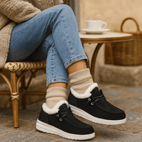 Mokassin-Stiefelette mit Plüschfutter - Cerine