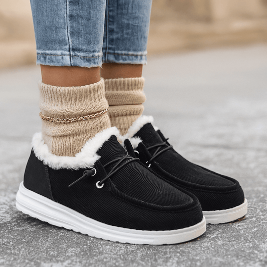Mokassin-Stiefelette mit Plüschfutter - Cerine